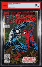 Amazing Spider-Man #375 (1993) PSA NOT CGC 9.8 WHITE Pages VENOM Gold Foil picture