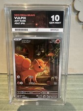Pokemon TCG Japanese Mega Brave Vulpix 067/063 Art Rare ACE GEM MINT 10 picture