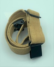 WWII Garand Khaki/ OD US GI M1 Garand Cotton Canvas Rifle Sling Buckle Repro picture
