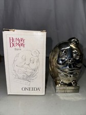 Heavy Oneida Silverplate Humpty Dumpty Bank 5 5/8