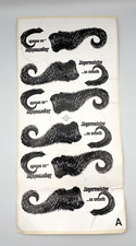 Vintage Jagermeister Promo Unused Handlebar Mustache Sticker Sheet NOS 1990s picture