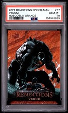 2024 UPPER DECK MARVEL RENDITIONS SPIDER-MAN #57 VENOM HOBGOBLIN ORANGE PSA 10 picture