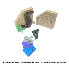 Stanley Plane Tote Drilling Jig Angle Blocks from 25 to 30° picture