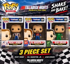 Funko Pop Talladega Nights Complete Set 3 Ricky Bobby Cal Jean Girard 2015 picture