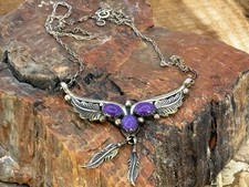 Larry Begay Navajo Sterling Silver Charoite 16