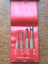Starrett No. S 829E (A-D) Small Hole Gages w/Pouch Machinist Tools USA picture