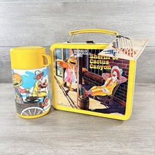 New Vintage 1982 RONALD MCDONALD Sheriff Cactus Canyon Lunchbox w/ Thermos NM picture