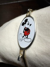 1930s Pie-Eyed Mickey Mouse Bracelet ©WDP Hook Clasp Enamel 6g RARE Disney picture