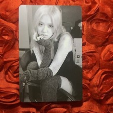 Rose BLACKPINK CARTOON LIKE KPOP Girl Photo ACG Goddess Card Special BW picture