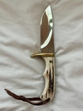 Buck Custom Stag 0196 Knife USA, BM On Blade With Sheath Perfect Condition  picture