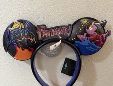 Disney Parks 2025 Fantasmic Sorcerer Mickey Ears Headband Glow In The Dark NEW picture