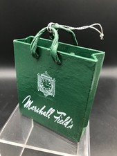 Marshall Field's Green Shopping Bag Ornament  picture
