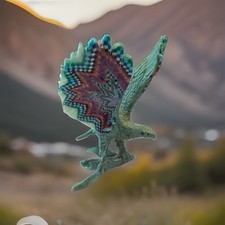 Native American Handcarved Turquoise Eagle, Native American picture