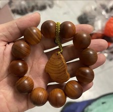 Taihang cliff cypress wood Buddhist prayer beads 20mm bracelet for men picture