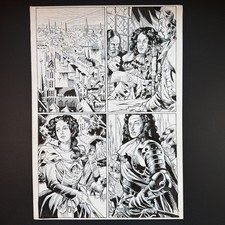 The Dominion Original Comic Art Inks Joe Bennett Fabio Jansen Kingstone 2023 picture
