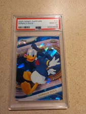 2025 Topps Disney Chrome Sapphire Donald Duck PSA 10 picture