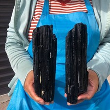 1030+1080g Natural Black Tourmaline Quartz Crystal Mineral Specimen Healing picture