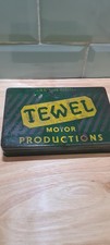 Vintage TEWEL MOTOR PRODUCTIONS Tin With Some Original Contents Nice Mancave Etc picture