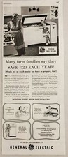 1951 Print Ad GE General Electric Food Freezers for Farm Families picture