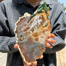 1.0LB Rare Natural The 8th Vein Ocean Jasper Slab Quartz Crystal Reiki Healing picture