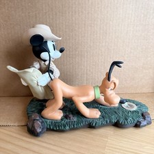 SIGNED Disneyana 1999 Safari Adventure Mickey Mouse Pluto Figurine LE 2200 picture