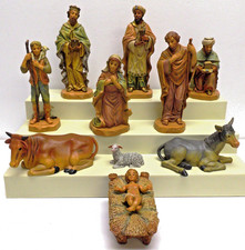 DiGiovanni by Autom Heirloom NATIVITY Collection - 11 Piece Set. Plastic VINTAGE picture