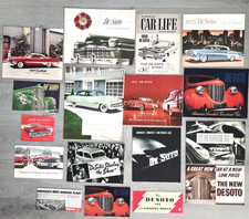 Vintage DeSoto Sales Brochure Lot of 17 Firedome Fireflite Mopar Dealer Ads 50s picture