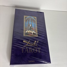 Salvador Dali Tarot & Book Set Deluxe Gold Gild Limited Collector's Edition read picture