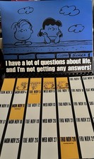 Vintage 1974 75 SNOOPY Woodstock Peanuts Date Book School Year CALENDAR & STICK picture