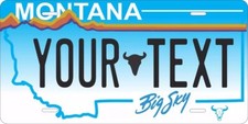 Montana 1991 Custom State License Plate Personalized 12