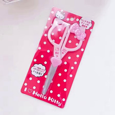 Pink & White Polka Dot Scissors with Cover, Plastic & Metal picture