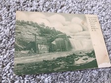 Vtg 1900s Postcard Rochester New York Lower Falls & Power Plant Vtg Real photo picture