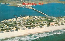 Mantoloking NJ Aerial Oceanfront Bridge Pariin Color Chrome Postcard Vtg picture