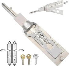 2-in-1 Stainless Steel Master Key Decoder Master Key Decoder S001 PRO for picture
