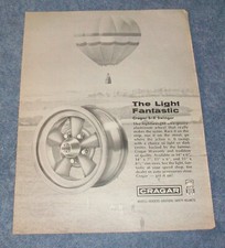 1970 Cragar S/X Swinger Vintage Wheel Ad