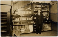 RPPC. Tobacco/Cigar Stand In Hotel Lobby, Ca.1915. Real Photo Postcard picture