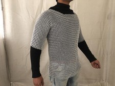 Anodized Aluminum Chainmail Shirt Butted Medieval Armor Large picture