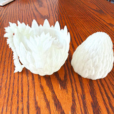 3D Printed Glow-in-the-Dark Dragon with Egg picture