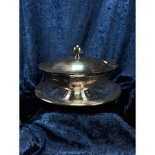 Vintage Reed and Barton Silver-Plated Gravy Bowl - Lidded Sauce Server picture