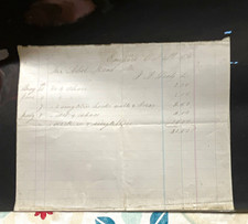 Empire Handwritten Letter/Document Abel Read to J.A. Gell Oct 31 1874 picture