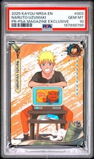 2025 PSA MAGAZINE EXCLUSIVE #003 NARUTO UZUMAKI PSA 10 picture