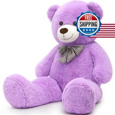 MorisMos Large Teddy Bear 39 Inch Giant Stuffed Bear Plush Purple picture