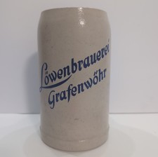 German Beer Stein 1L Mug Lowenbrau Grafenwohr Germany Lowenbrauerei Oktoberfest picture