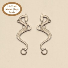 HORSING AROUND Traditional 1:9 Model Horse Scale DRAGON HACKAMORE BIT - Silver picture