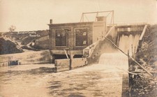 NW Benzonia Frankfort MI RPPC Betsie River Old BENZIE POWER CO. HOMESTEAD DAM 2 picture