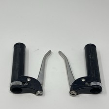 Vintage YOSHIKAWA YSB Brake Lever Combo Grips Levers Japan Black Silver picture