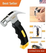 Yellow 8oz Claw Hammer - Perfect for Women, Home Repairs & Camping Adventures picture