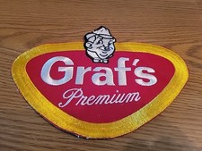 Vintage 1970s Grafs Grandpa Graf Soda Shirt Jacket Patch Milwaukee Mint picture