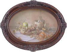 Vintage Distressed Brown Ornate 5x7 Wooden Picture Frames Antique Decor picture