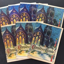 Lot Of 7 Vtg Christmas Carols Song Booklets John Hancock Life Insurance Ephemera picture